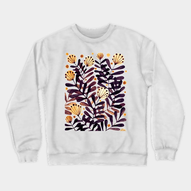 Flowers and foliage - late autumn Crewneck Sweatshirt by wackapacka